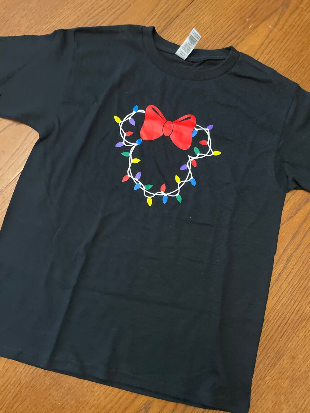Custom Disney Christmas Shirt Kids Size M